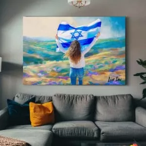 הדפס על קנבס של "בת של מלך"