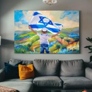 הדפס על קנבס של "נוער הגבעות"